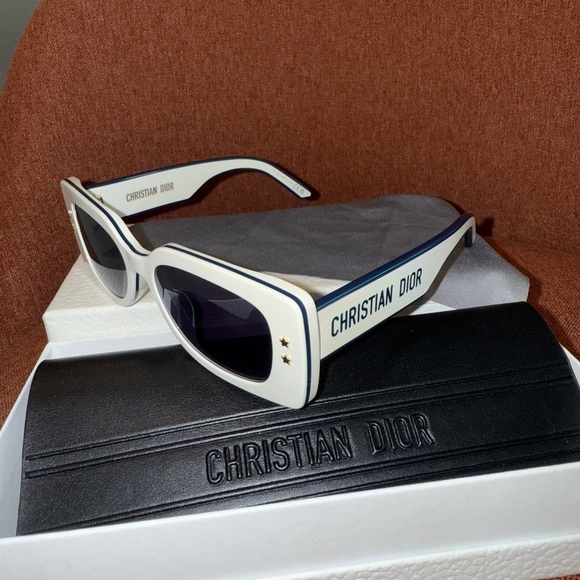 Dior White and Black Sunglasses main image 8